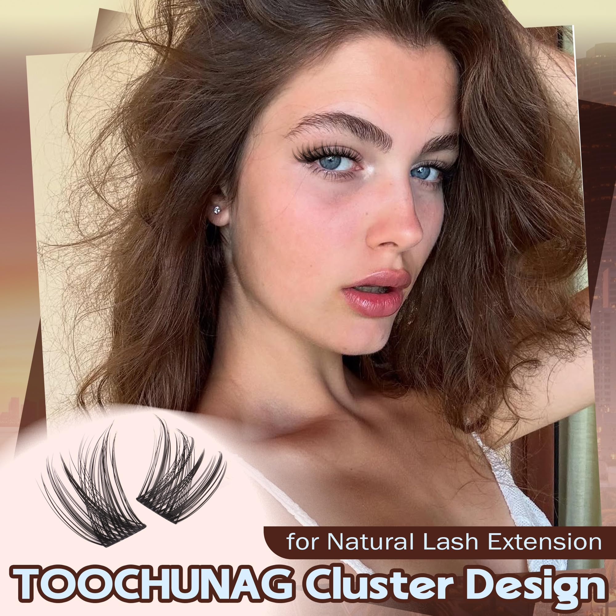 TOOCHUNAG Clusters con banda amplia para un look lleno y equilibrado