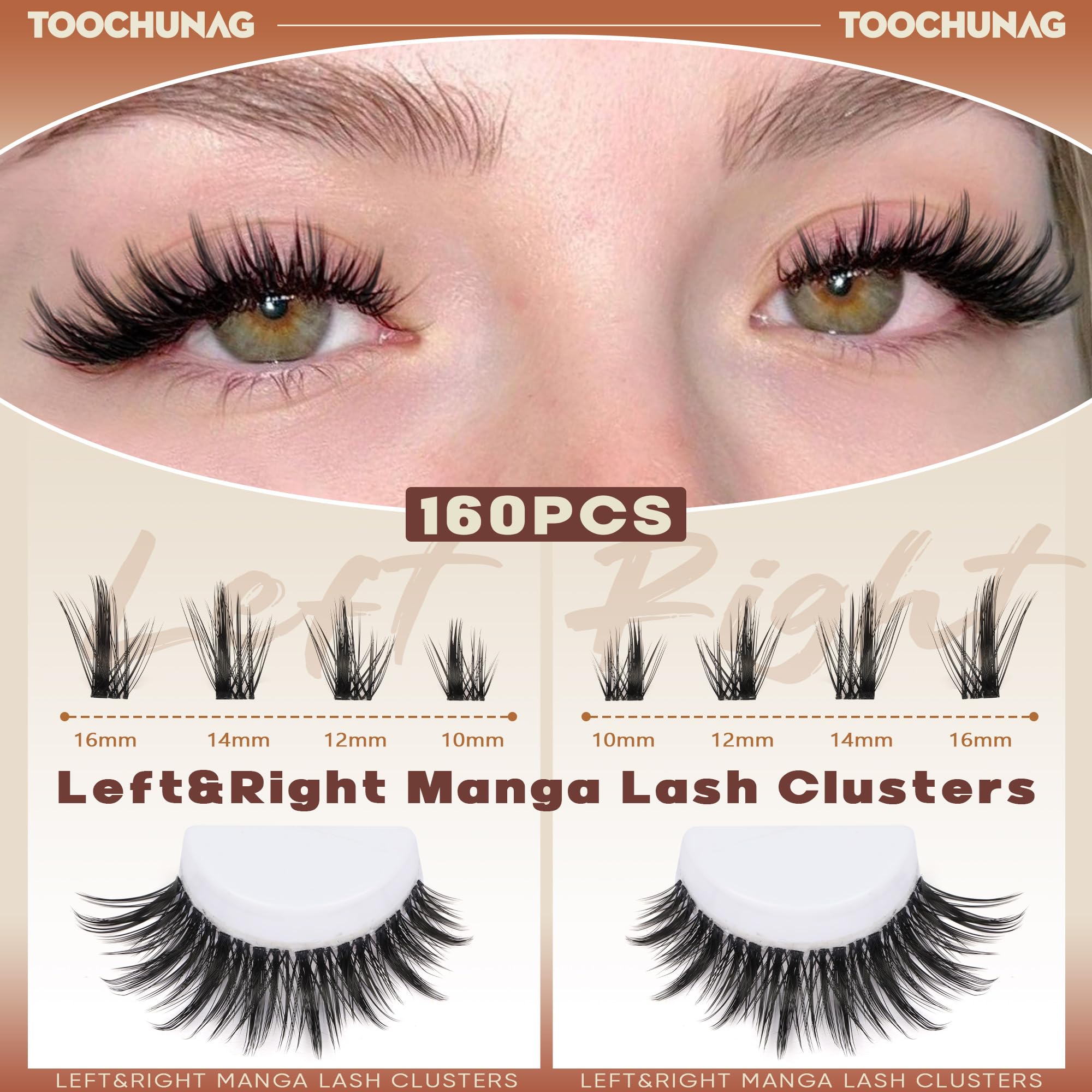 TOOCHUNAG clusters para ojos izquierdo y derecho con ajuste perfecto