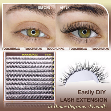 TOOCHUNAG Fairy Lash Clusters banda suave para uso cómodo todo el día