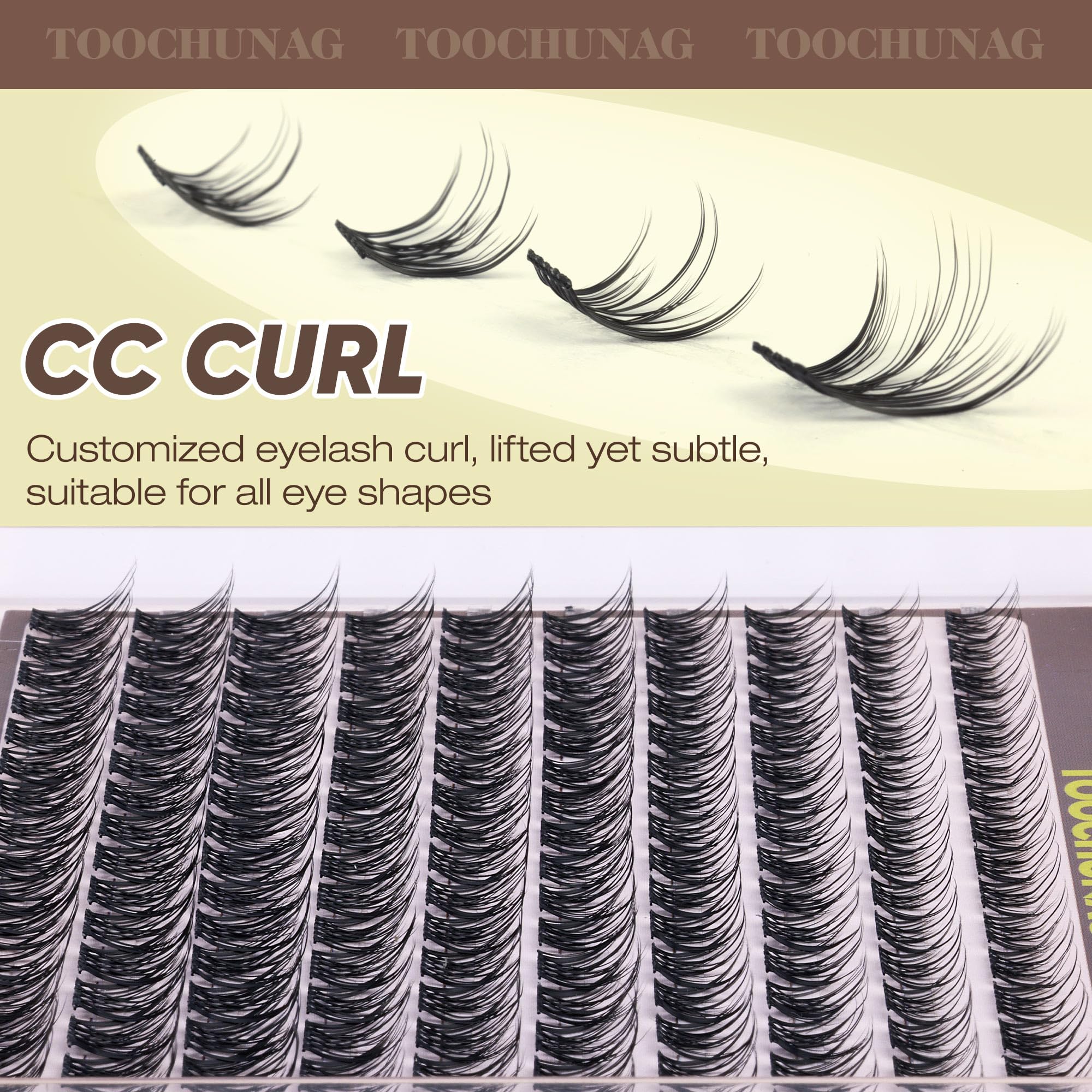 TOOCHUNAG Fairy Lash Clusters conjunto 160 piezas para ahorro y reutilización