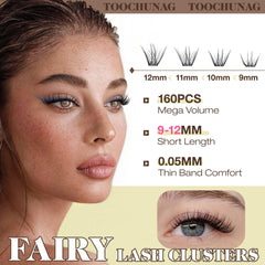 TOOCHUNAG Fairy Lash Clusters puntas dobles para volumen sutil