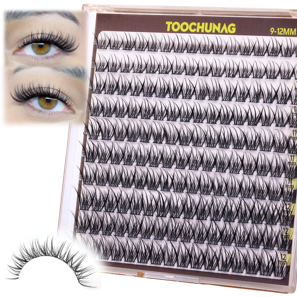 TOOCHUNAG Fairy Lash Clusters uso diario sin maquillaje necesario
