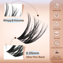 TOOCHUNAG Flora Clusters longitudes 10-16 mm para looks 3D versátiles