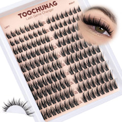TOOCHUNAG manga-lash-clusters con efecto cat-eye para ojos definidos