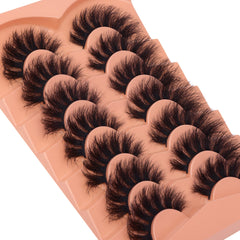 TOOCHUNAG Pestañas Mink 18mm 7 Pares para multipack versátil