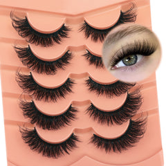 TOOCHUNAG pestañas ojo zorro 18mm para una mirada alargada y natural.