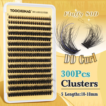 TOOCHUNAG racimos de pestañas 10–18 mm para estilos personalizados