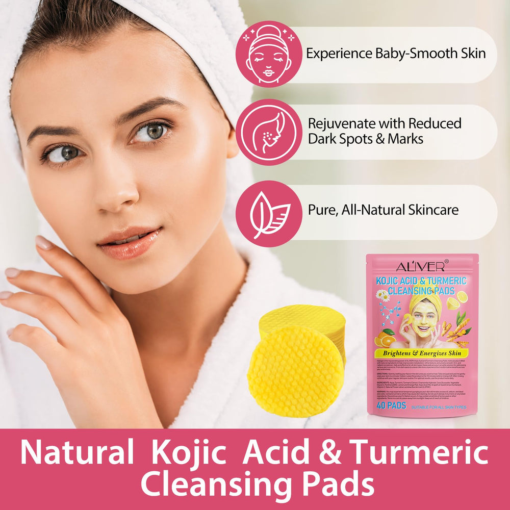 Tooffi disco limpiador curcuma acido kojico: formato compacto ideal para bolso o viaje.