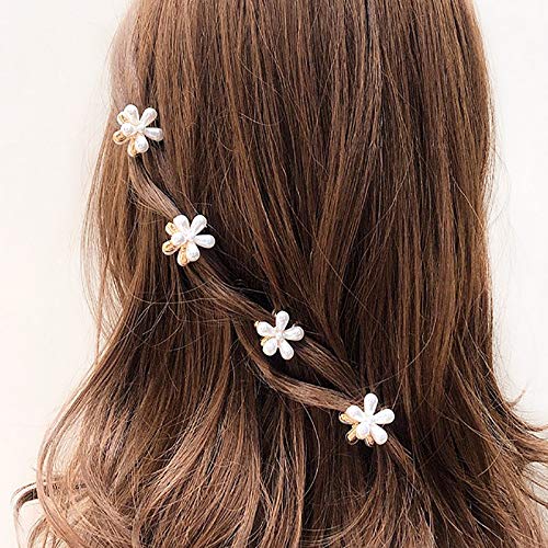 Toolzeen clip de pelo con perlas mini, combina con looks de día y noche.
