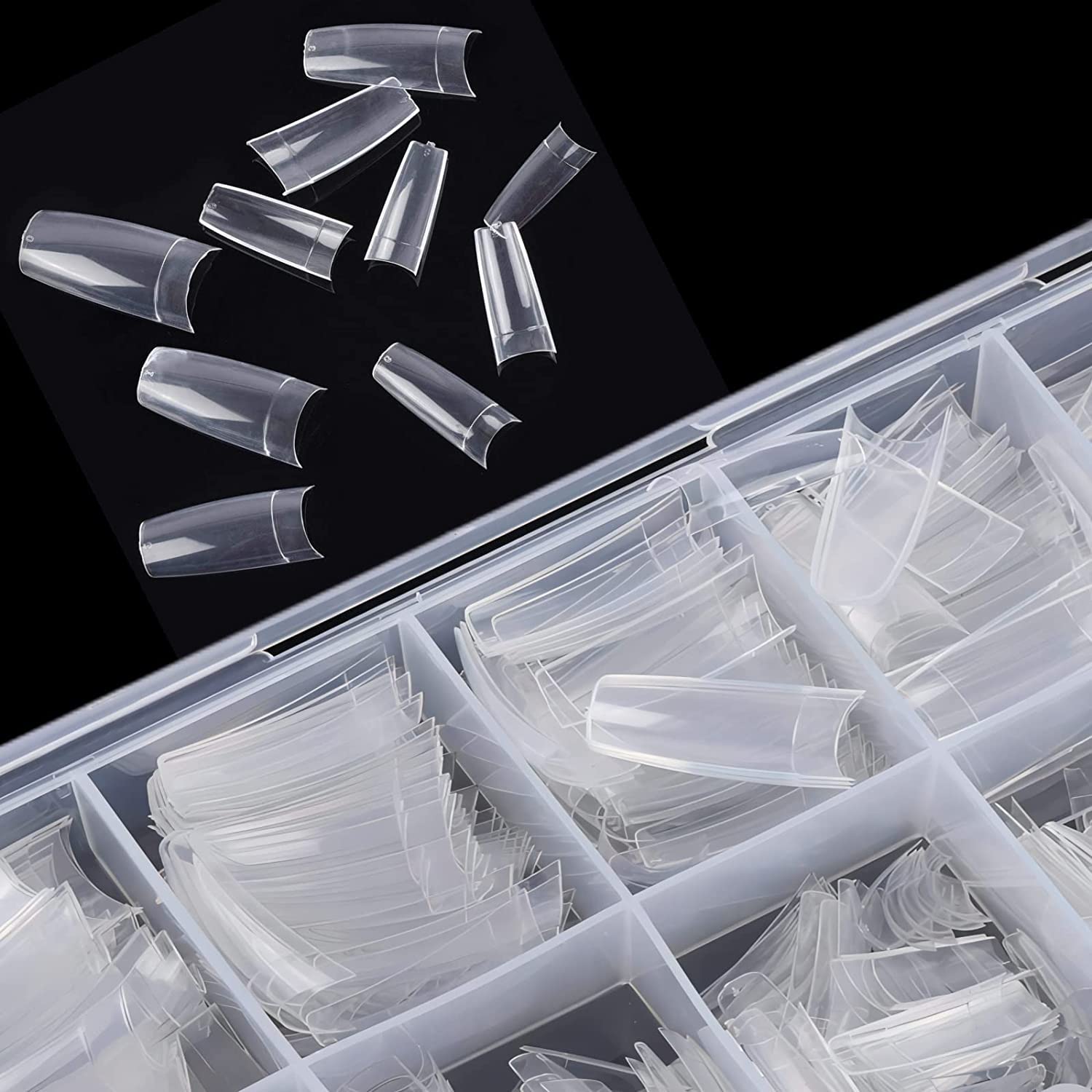 ToouYoun set de 1000 uñas para uso profesional y aficionado