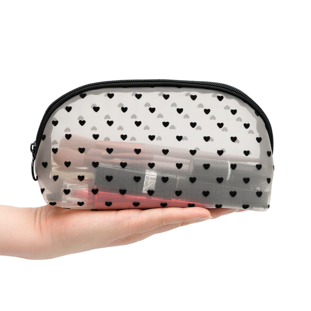 Topasion bolsa maquillaje malla multipropósito organizador ideal para viaje
