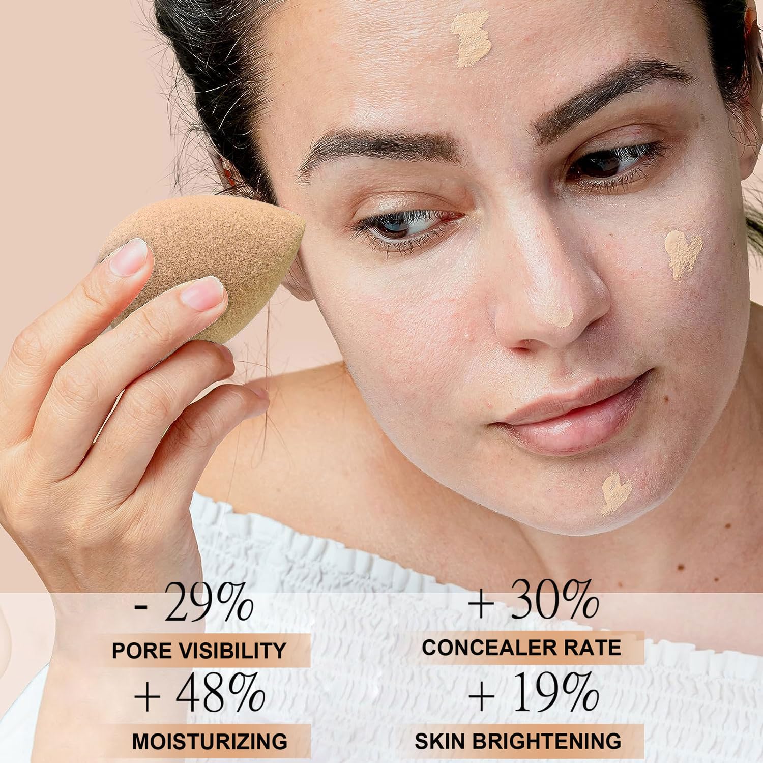 Topcent Airbrush Foundation Spray: tono marfil para piel clara