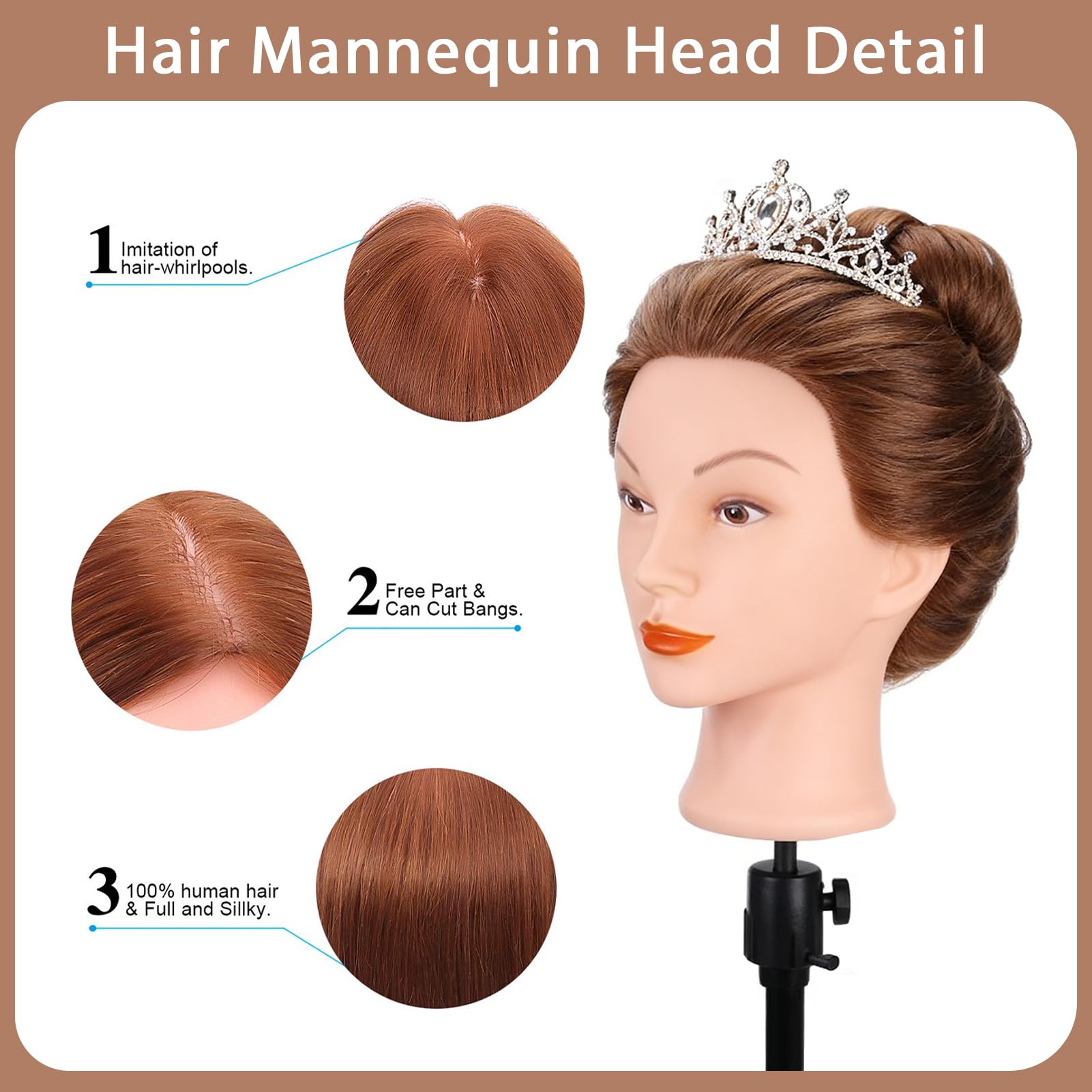 Kit de herramientas incluido con el Maniquí TopDirect para practicar peinados