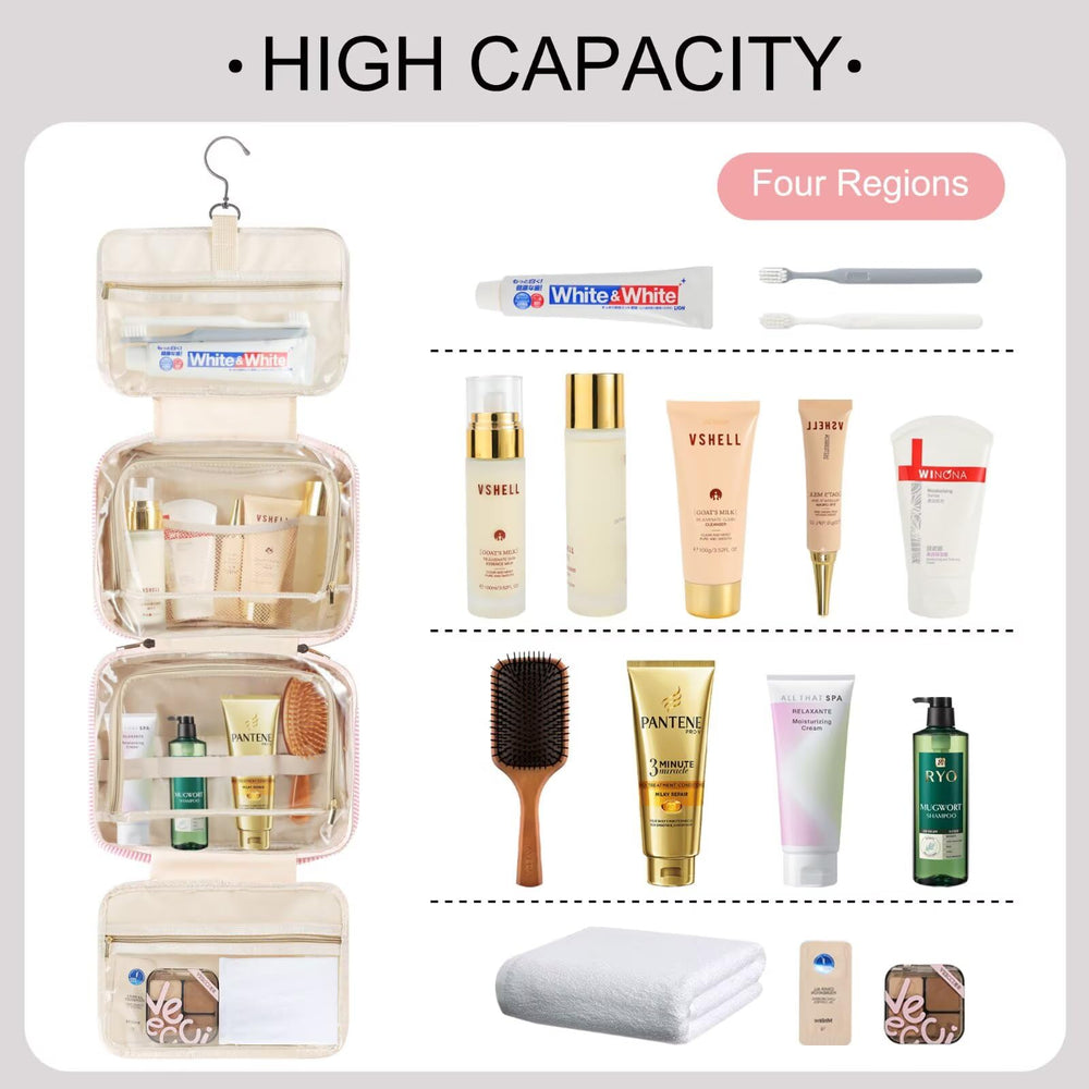 TOPEAST bolsa tocador ligera y resistente, perfecta para viajes cortos.