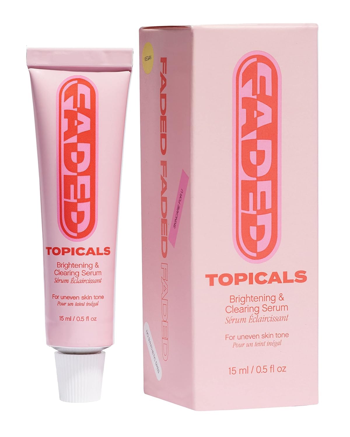 Topicals Faded, botella del suero para tono de piel más uniforme.