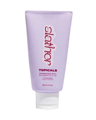 Topicals Slather sérum exfoliant pour le corps, bouteille visible, peau plus lisse possible.