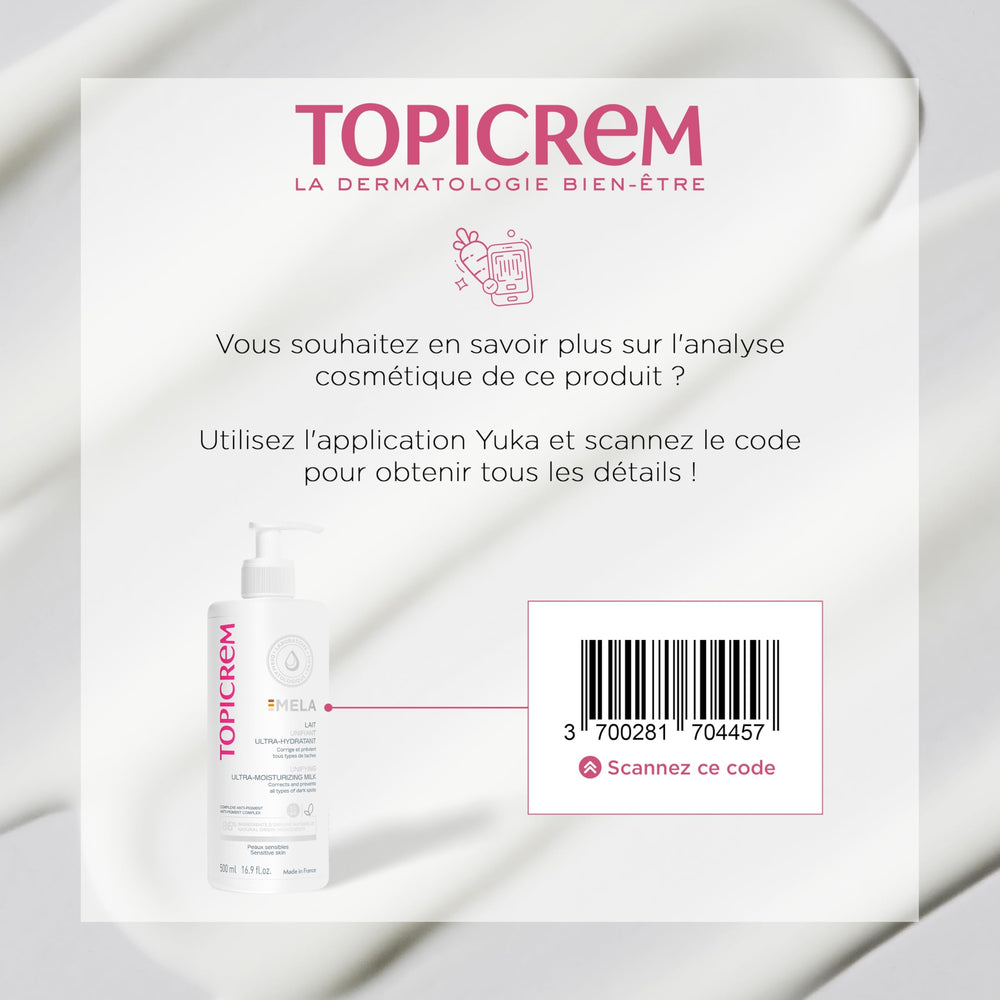 Topicrem GIGATEMP Mela, protección SPF15 para cuidado diario de UVA/UVB.