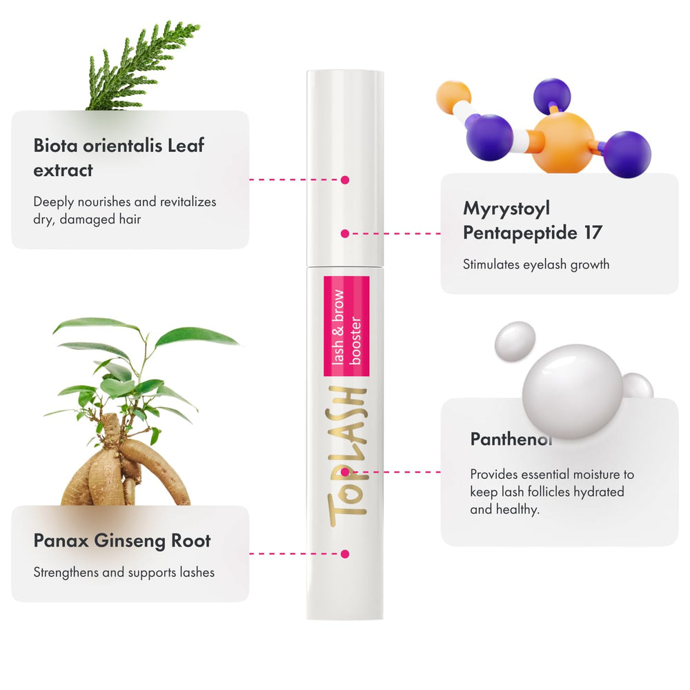TOPLASH serum ingredientes naturales: cuidado suave para piel sensible