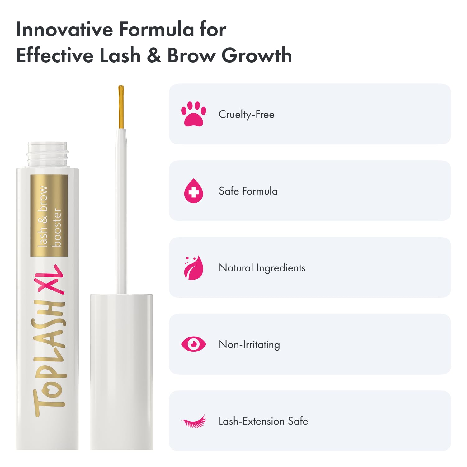 Toplash XL routine beauté naturelle pour un regard plus structuré.