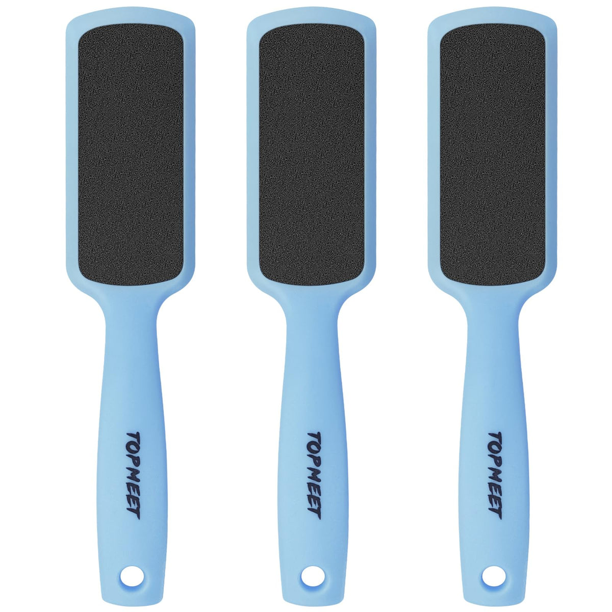 Topmeet lima dual para pies, vista frontal, dual-lado para durezas y piel muerta