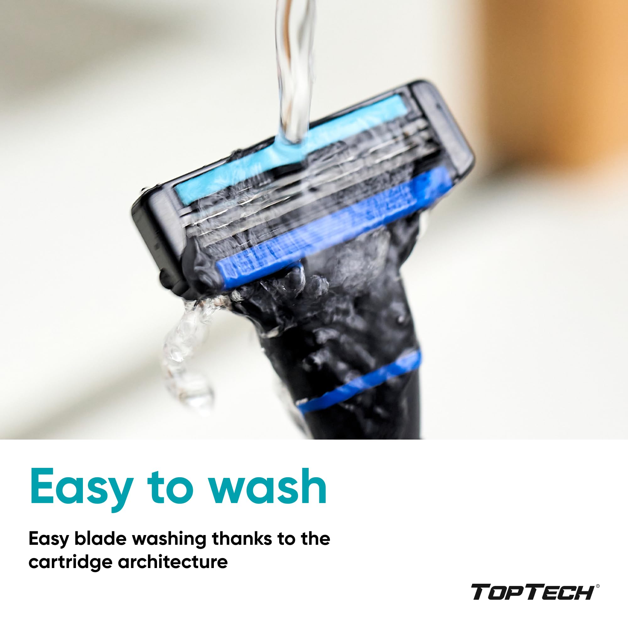 Toptech rasurador tres cuchillas, compatibilidad Mach3 para recambios