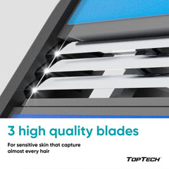 Toptech rasurador tres cuchillas, recambios Mach3 compatibles