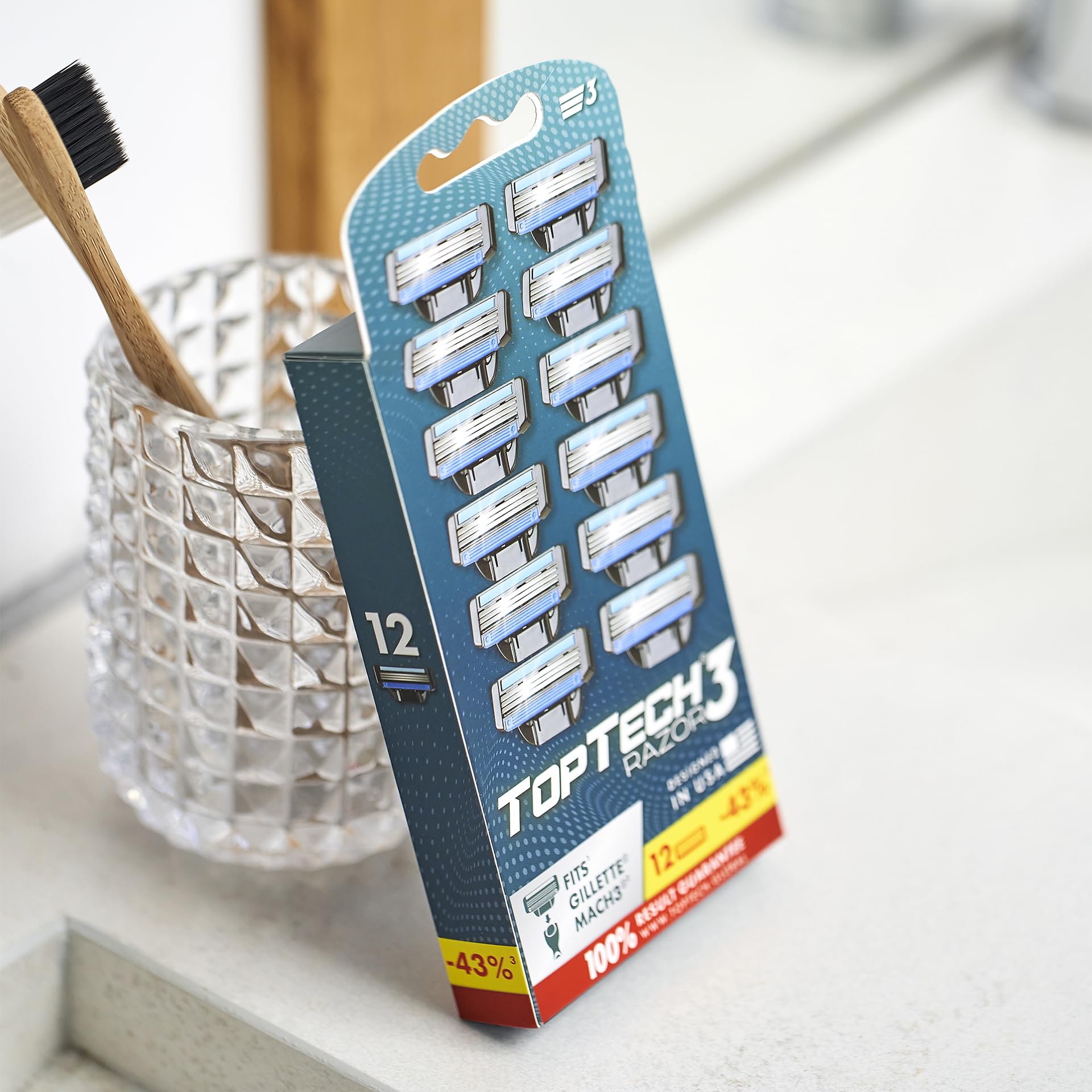 Toptech Razor 3 afilado preciso con menos pasadas