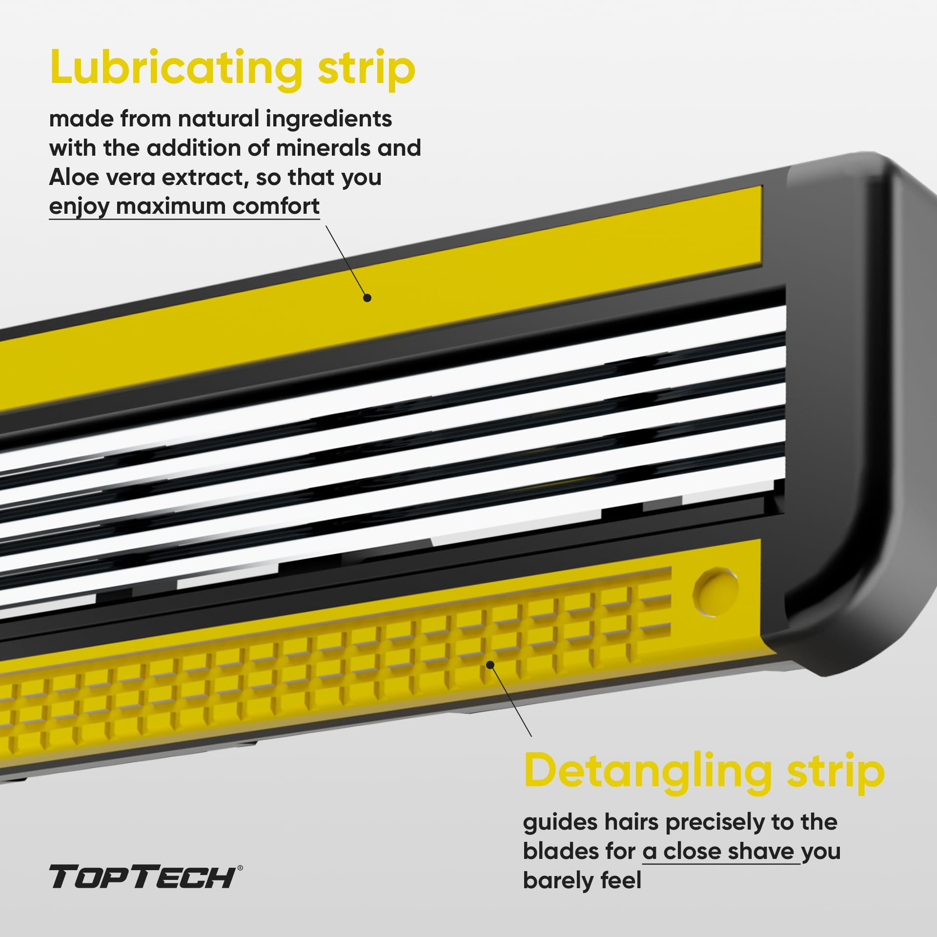 TopTech Ultra 5 compatibilidad con Gillette Fusion, versatilidad para afeitados.