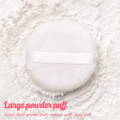 Topwon puff para aplicación facial y corporal con acabado natural.
