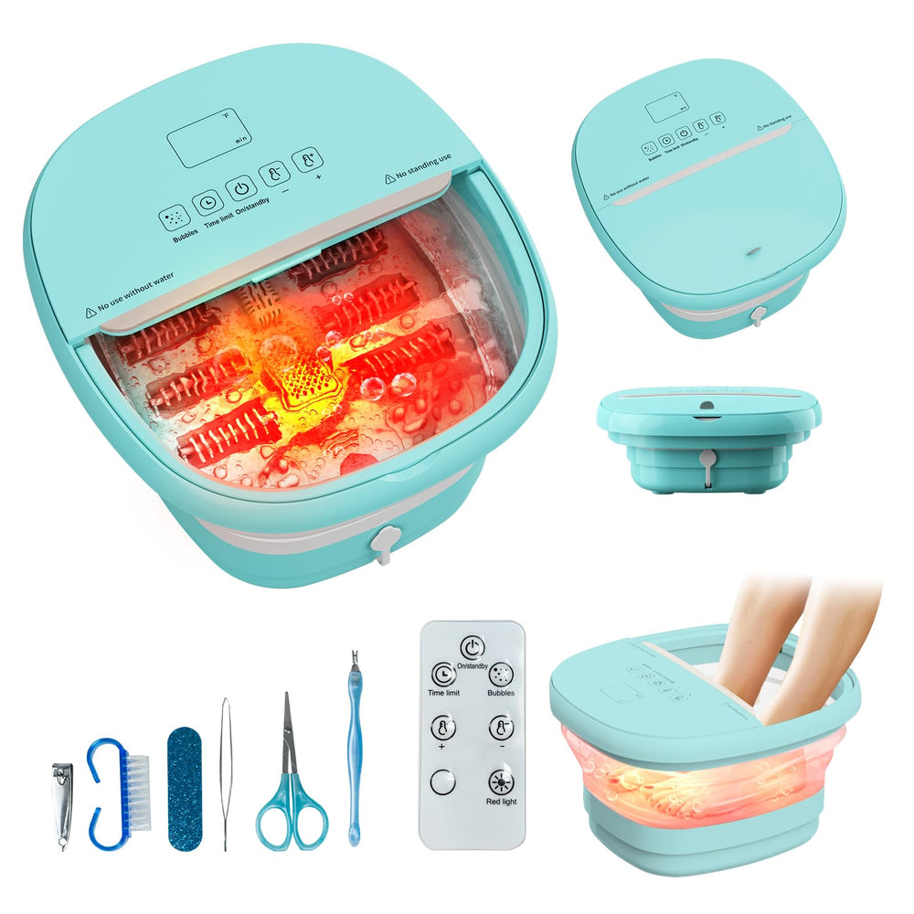Torktak spa de pies con burbujas y control remoto para relajación en casa
