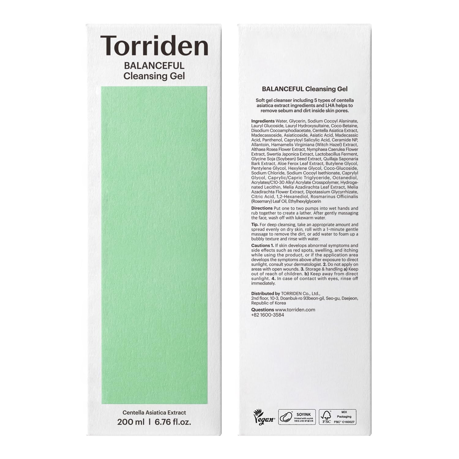 Torriden Balanceful Gel: limpieza facial que respeta la barrera cutánea