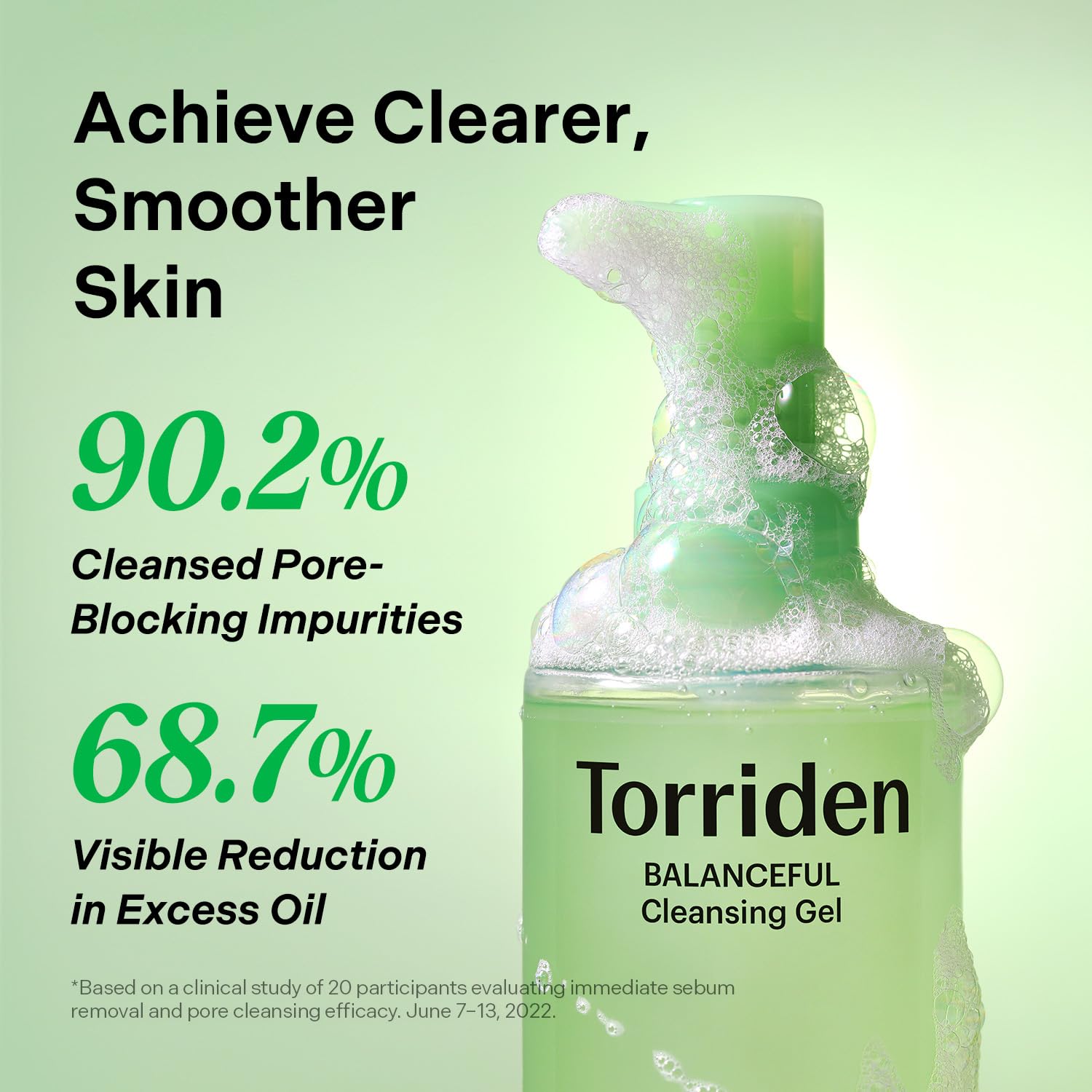 Torriden Balanceful Gel: exfoliante LHA suave para poros equilibrados