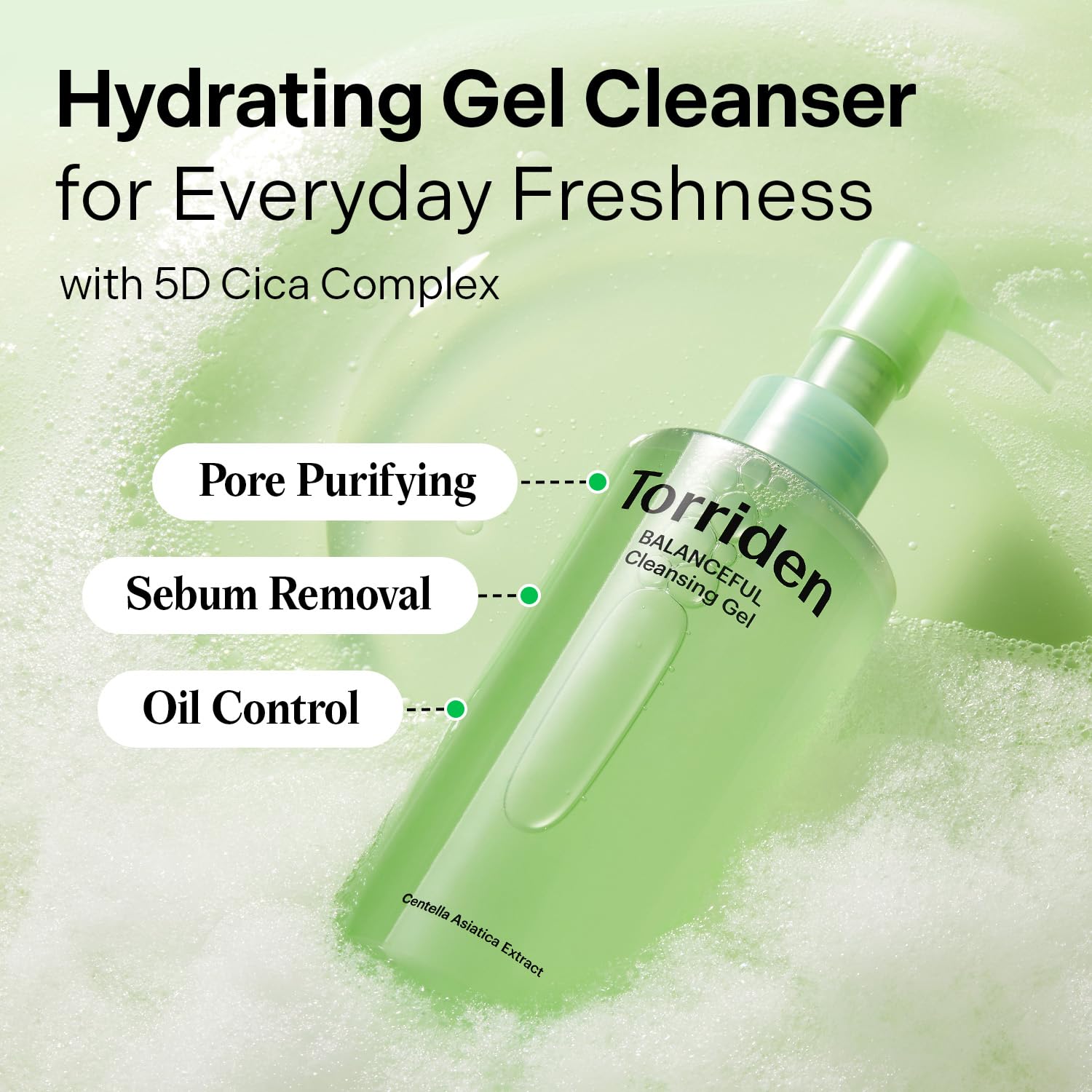 Torriden Balanceful Gel: textura cremosa facilita aplicación suave