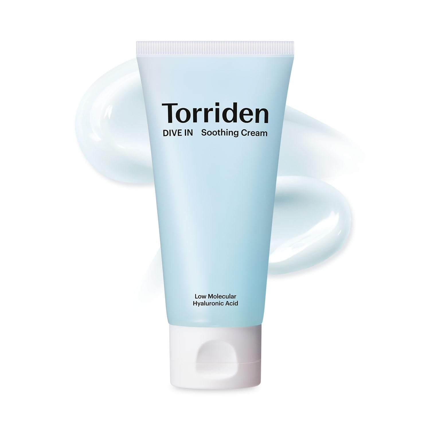 Torriden crema hialurónica, textura gel suave para hidratación profunda.