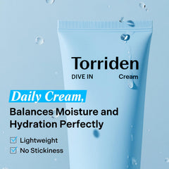 Torriden DIVE IN: complejo 5D de ácido hialurónico para hidratación profunda.