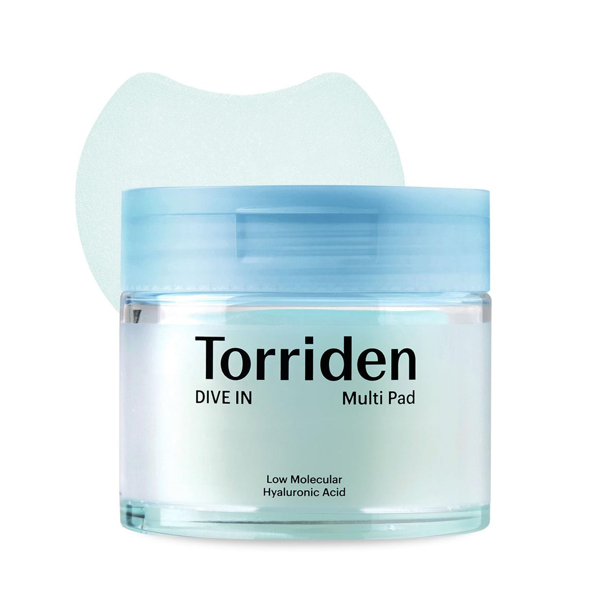 Torriden DIVE IN Multi Pad en caja: cuidado facial suave y refrescante.