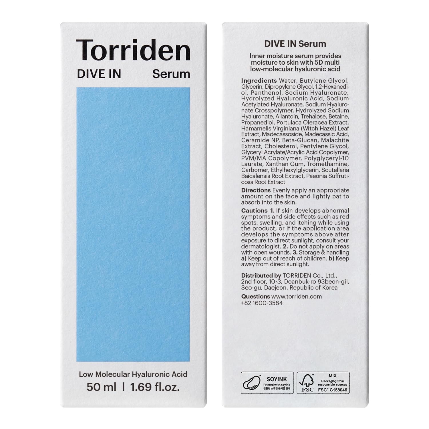 Torriden Dive In Serum uso diario para maquillaje preparado.