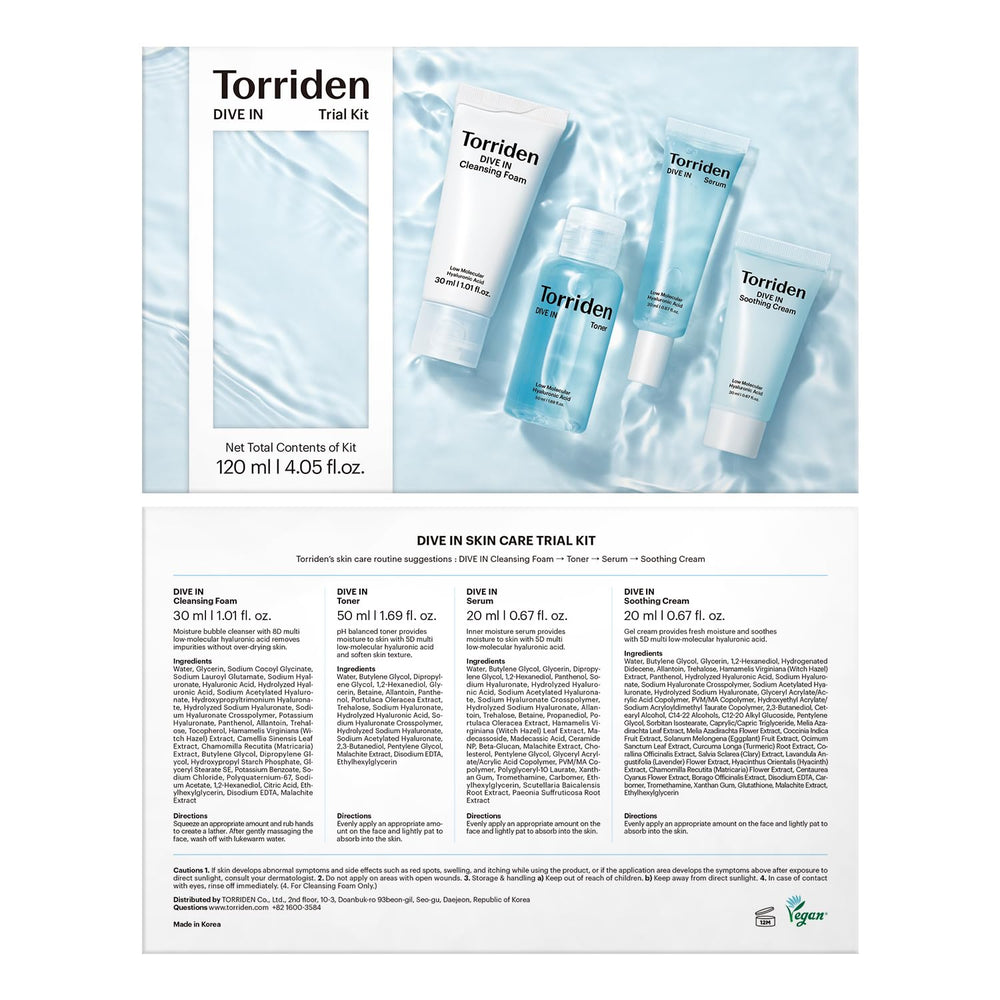 Torriden Dive In envase miniatura ideal para probar el set