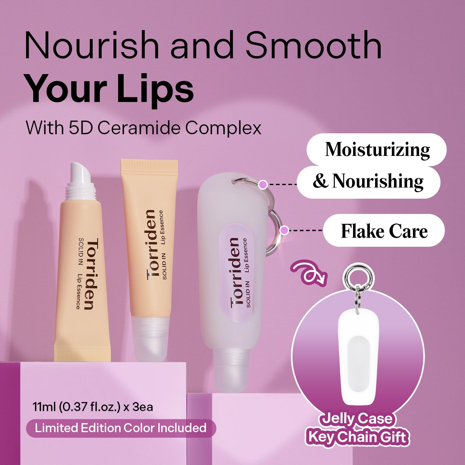 Pack Torriden de 3 labiales para cuidado diario de labios.