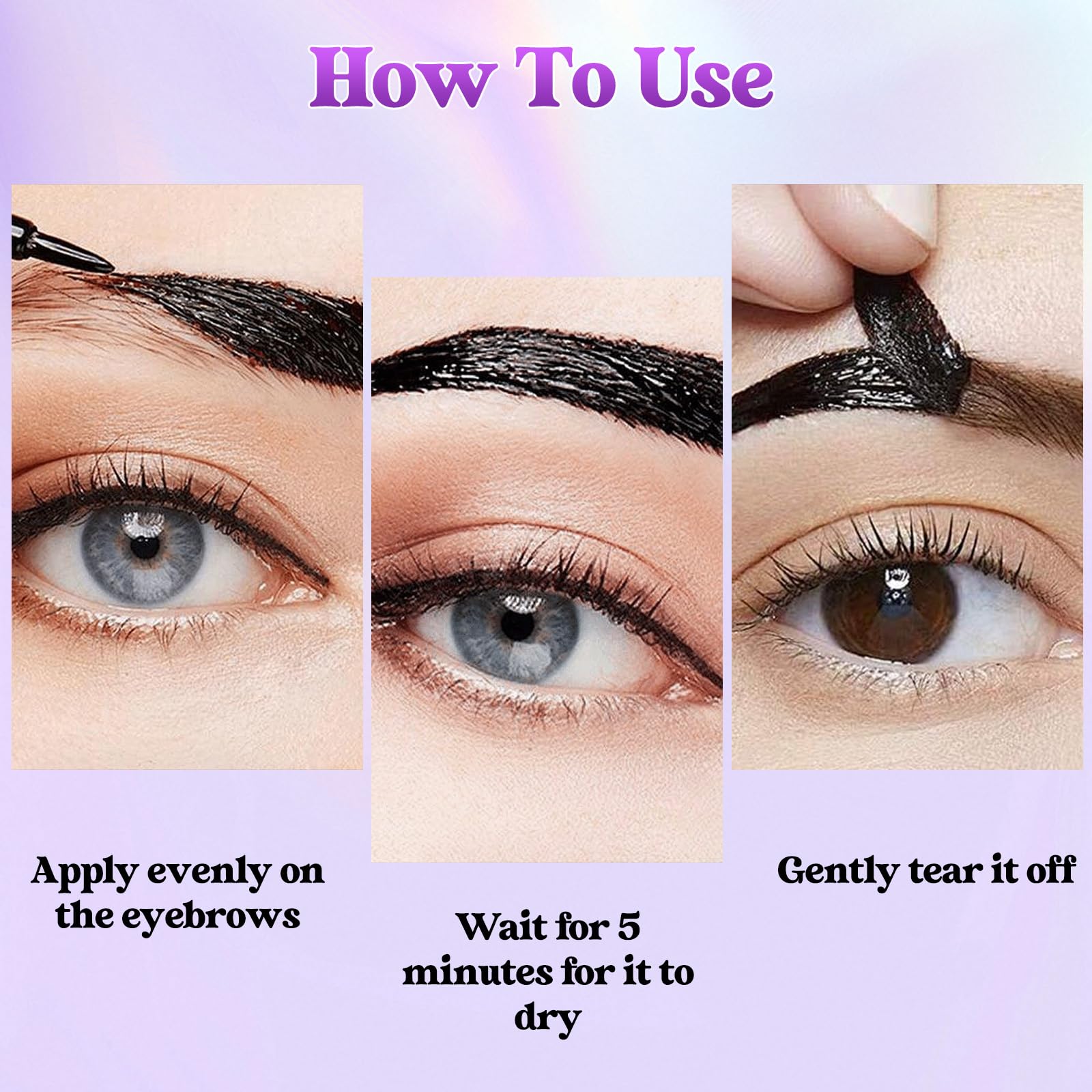 TOSOUATOP gel para cejas tatuaje, aspecto natural y duradero todo el día.