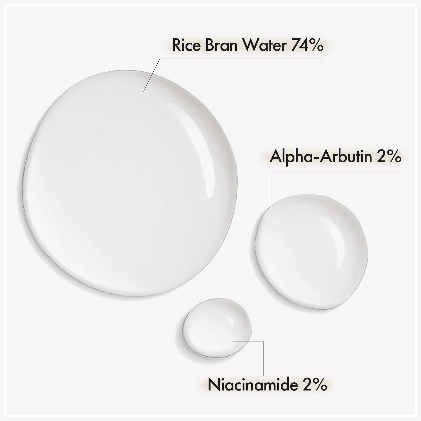 TOSOWOONG Alpha Arbutin 2% Suero de arroz, aplicación suave para tono uniforme.