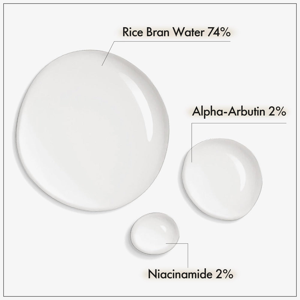 TOSOWOONG Alpha Arbutin 2% Suero de arroz, aplicación suave para tono uniforme.