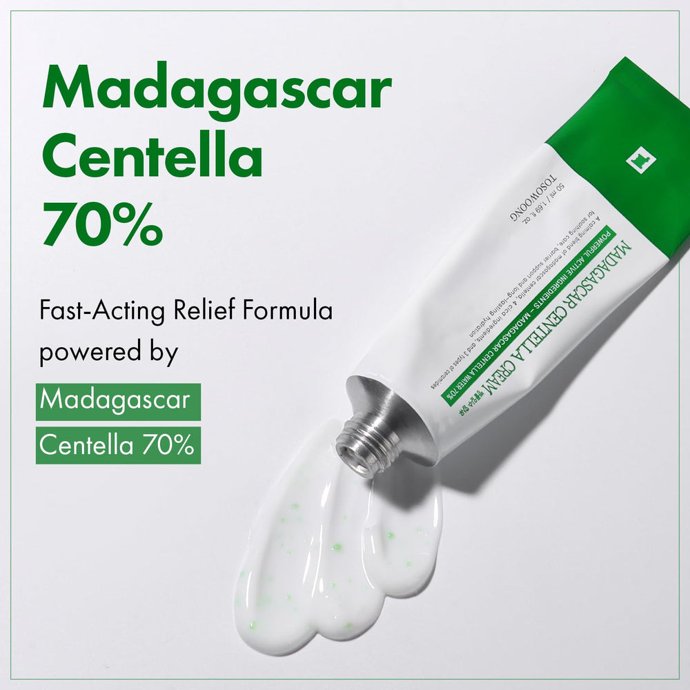 Con 9 activos Centella, TOSOWOONG calma rojeces y enrojecimiento