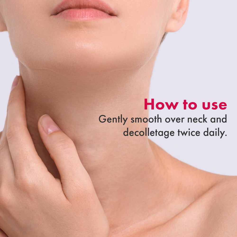 Cuello y décolleté suaves gracias a manteca de karité