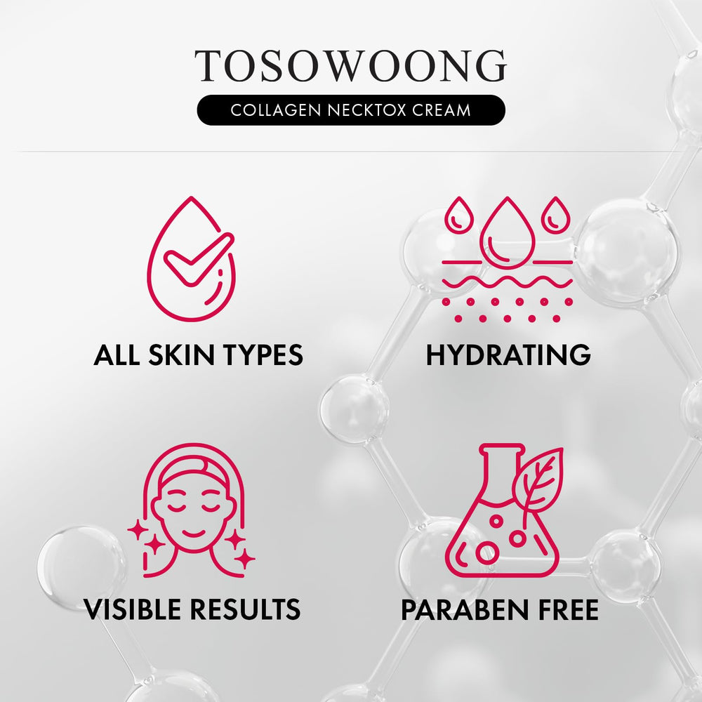 TOSOWOONG Necktox con colágeno hidrolizado fortalece la piel del cuello