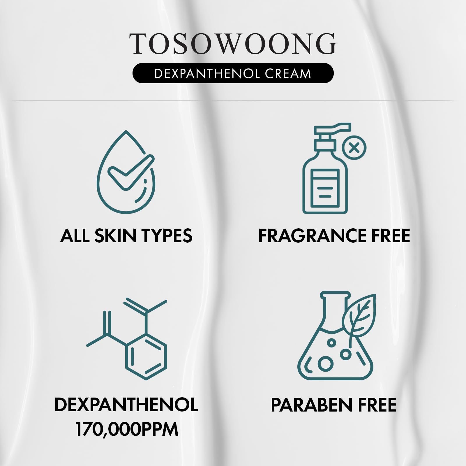 TOSOWOONG Dexpanthenol reparación de la barrera cutánea.