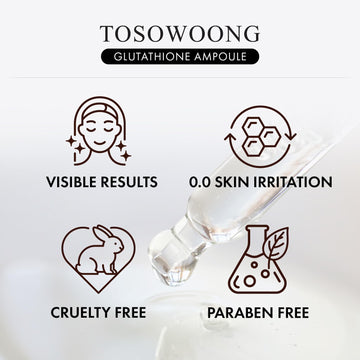 Serum mejora la elasticidad de la piel con TOSOWOONG Glutatión.