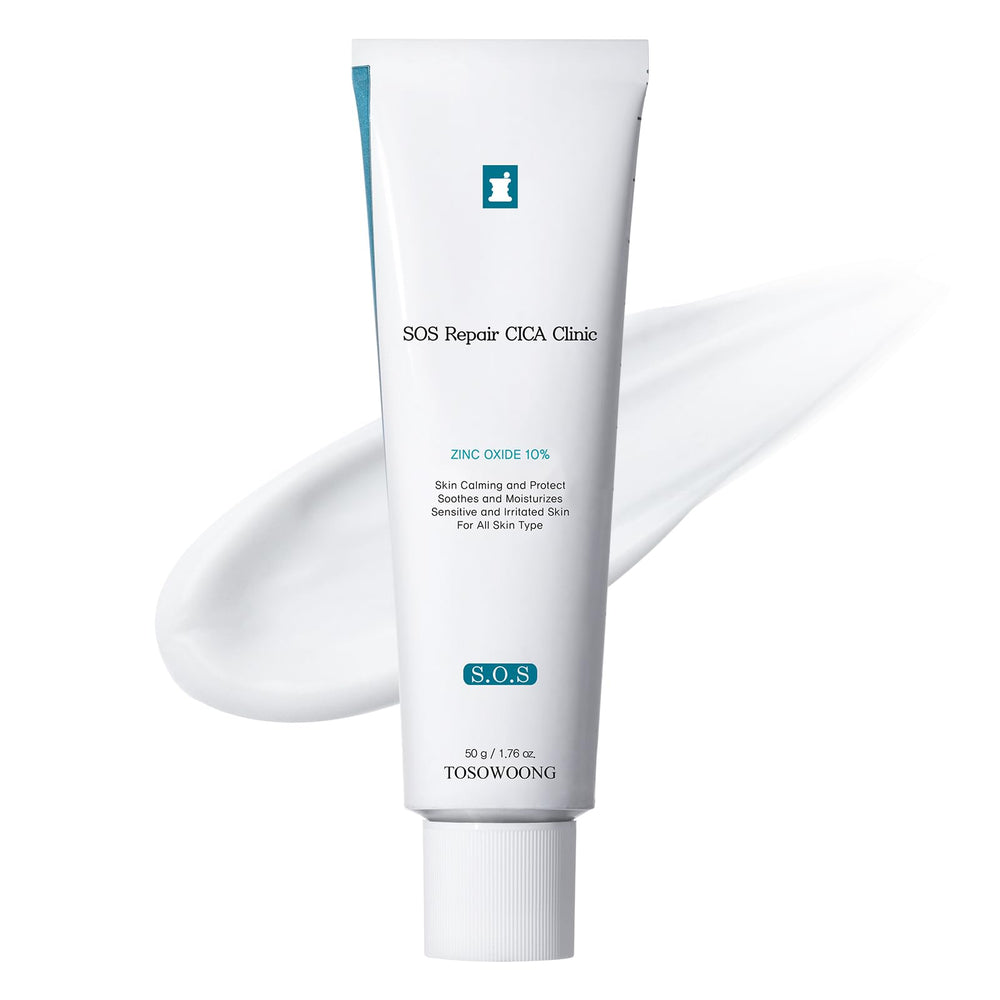 Crema Tosowoong Reparacion CICA Clinica con oxid-zinc, uso diario suave para la piel