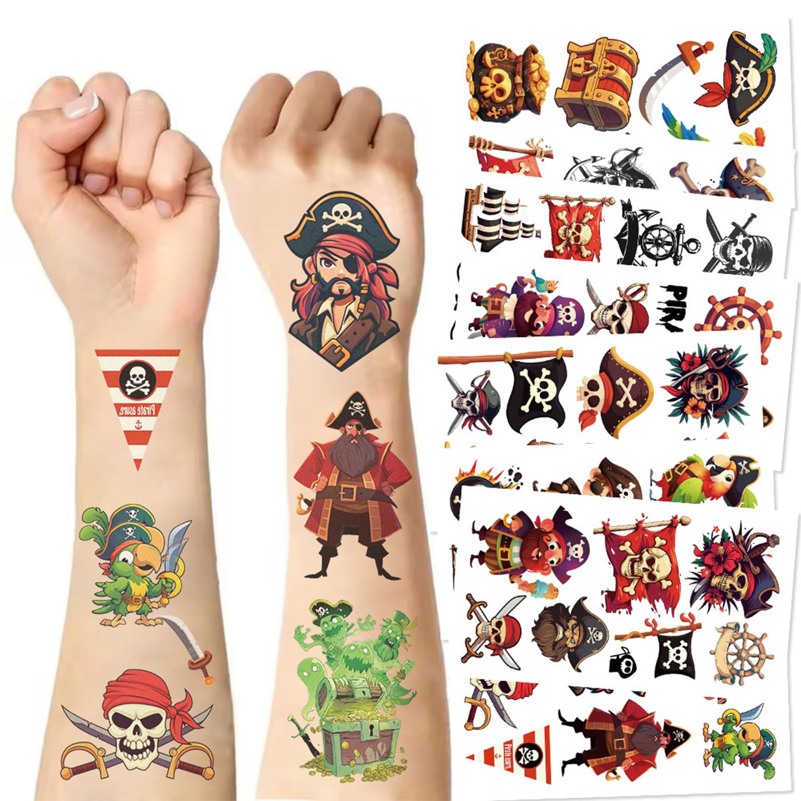 Tostmrks tatuajes piratas-barco, ideales para fiestas tematicas