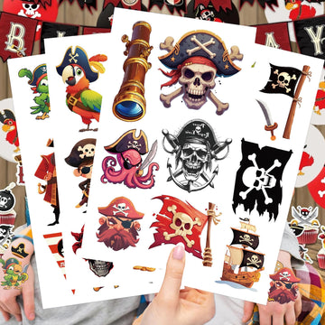 Tostmrks tatuajes piratas-disenos diversos, se adhieren con agua en segundos